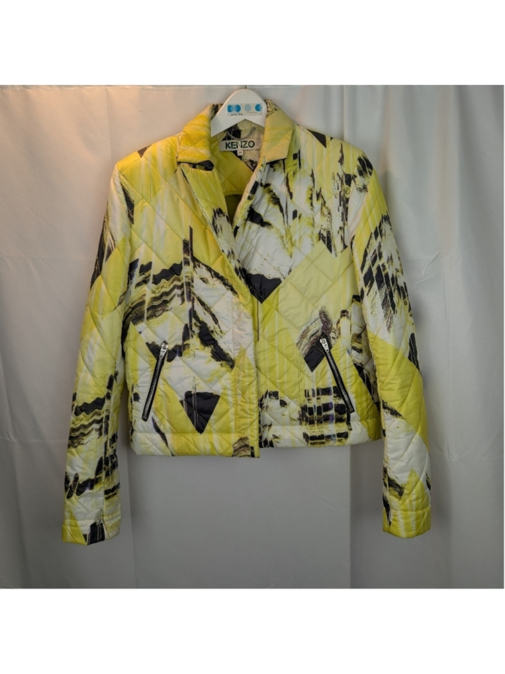 Kenzo Women's Yellow and Black Jacke Size M (36) In VGUC